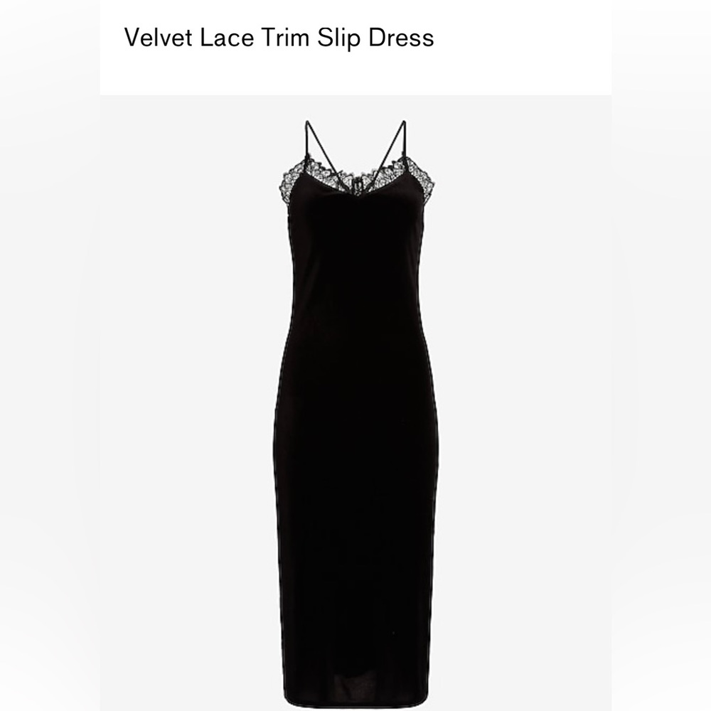 Dark Navy Blue Express Dress Velvet